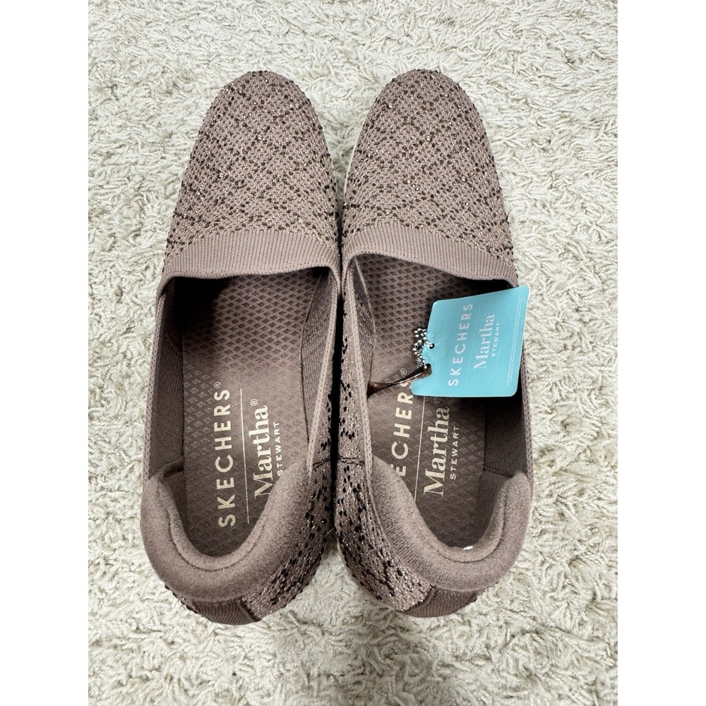 Skechers Martha Stewart Pier-Lite Reflection Slip-On Wedge Shoes Size 8 Brown - Picture 11 of 13
